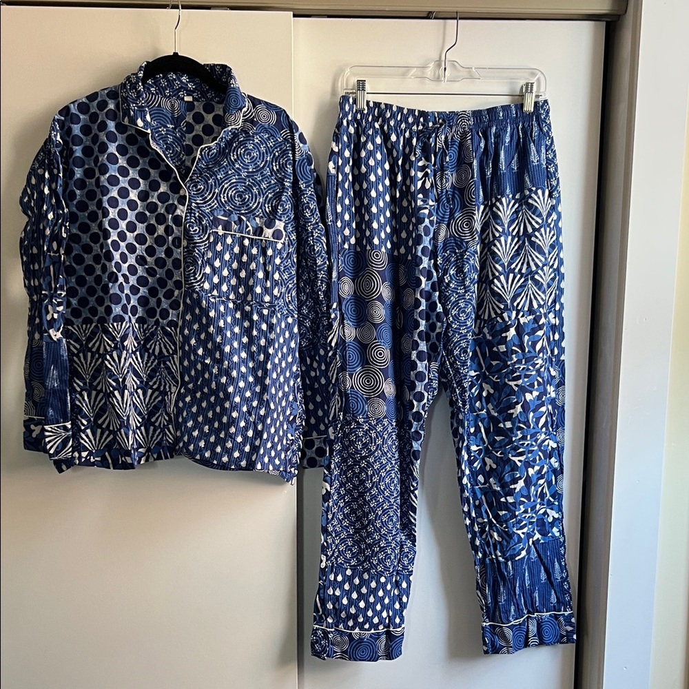 Japanese style pattern Pajama Set 100% cotton